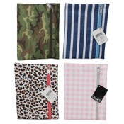 Wholesale - FLAT COSMETIC BAG ASST PRINTS BY CONAIR C/P 32, UPC: 079642281108